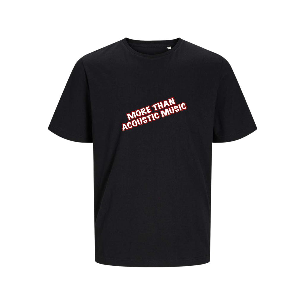 T Shirt Holm Schwarz - MORE THAN ACOUSTIC MUSIC (Herren)