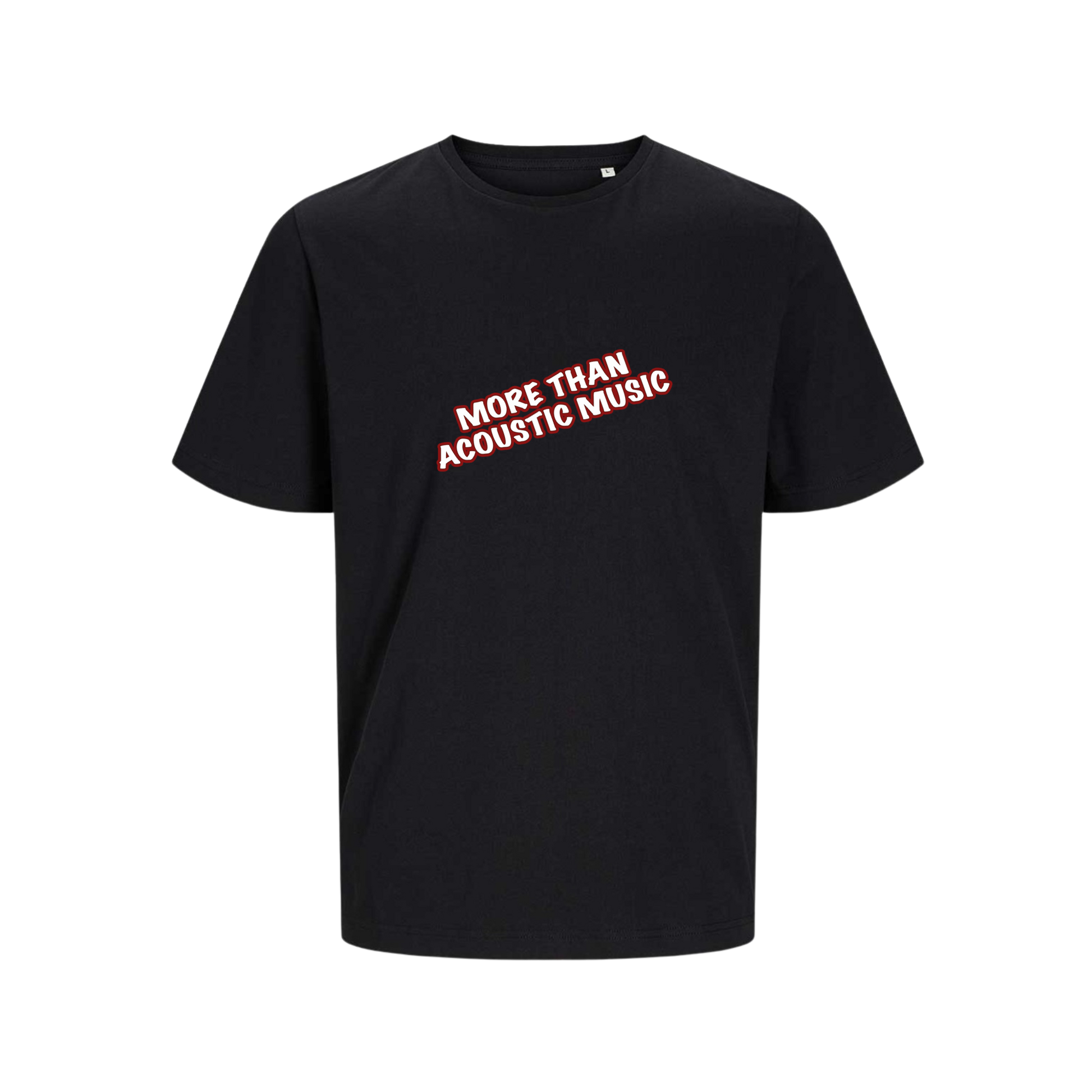 T Shirt Holm Schwarz - MORE THAN ACOUSTIC MUSIC (Herren)