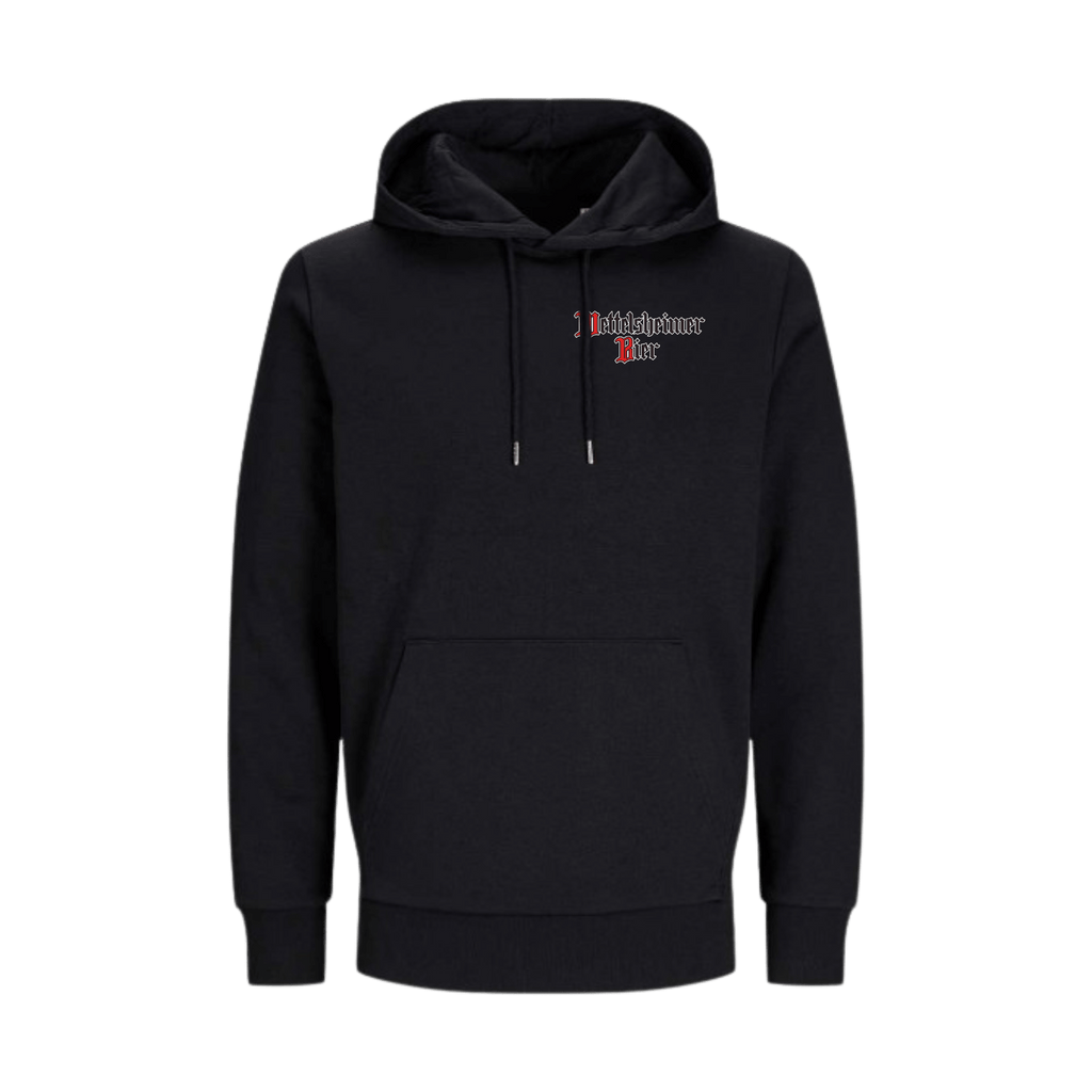 Wettelsheimer Bier – Hoodie mit Kronkorken Schwarz