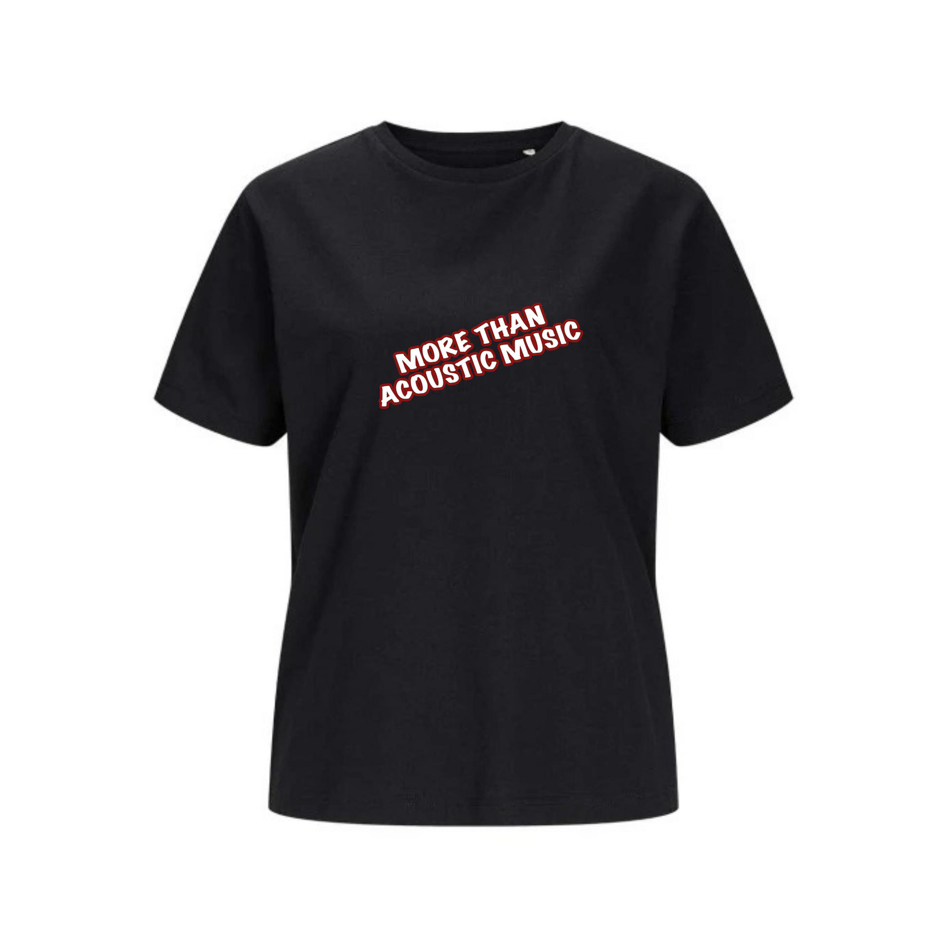 T Shirt Holm Schwarz - MORE THAN ACOUSTIC MUSIC (Damen)