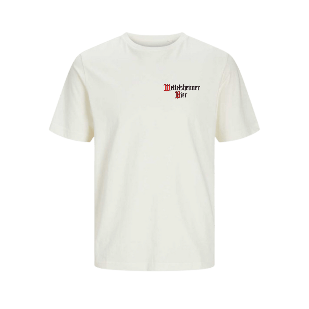Wettelsheimer Bier – T-Shirt mit Kronkorken Beige