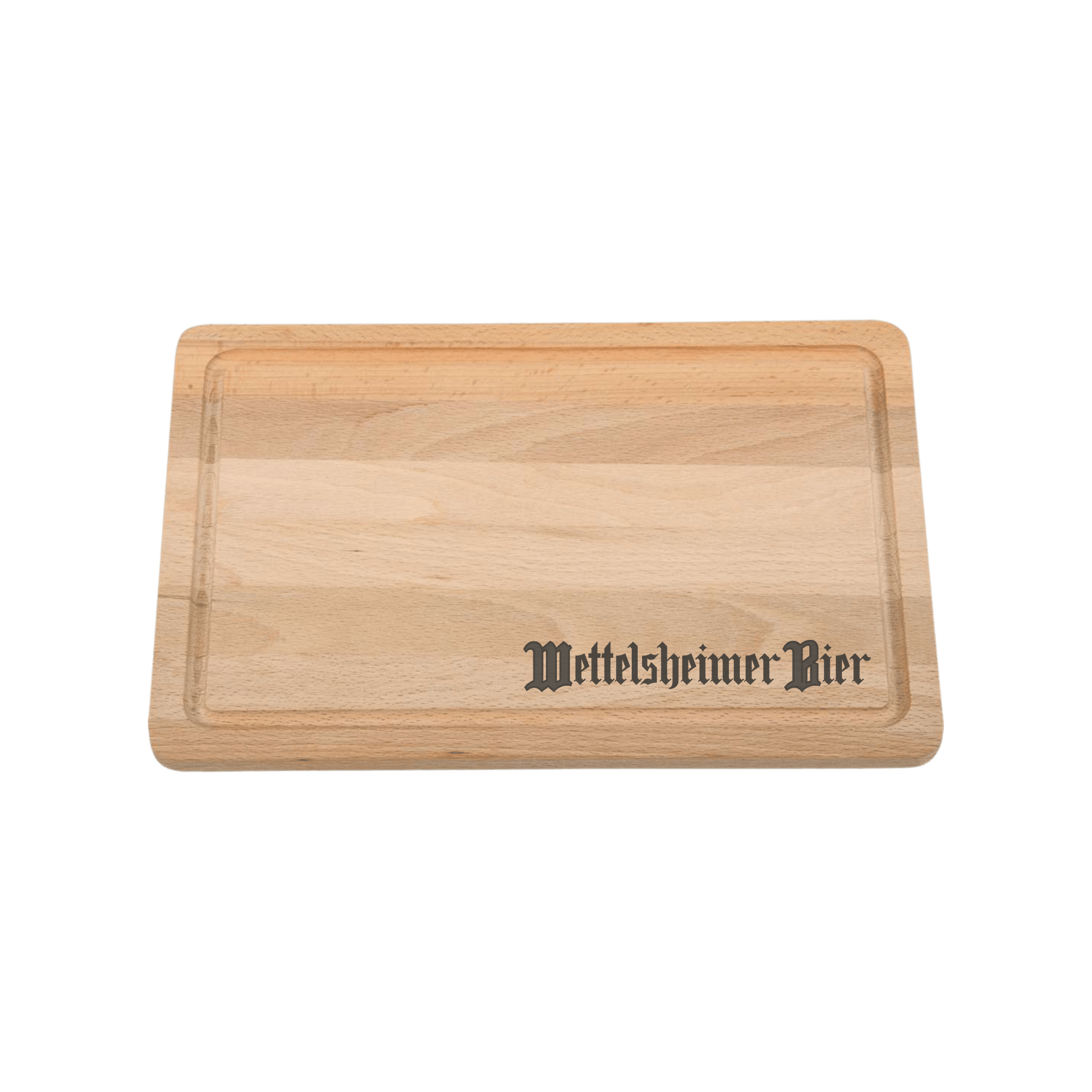 Wettelsheimer Bier – Schneidebrett aus Holz mit Lasergravur