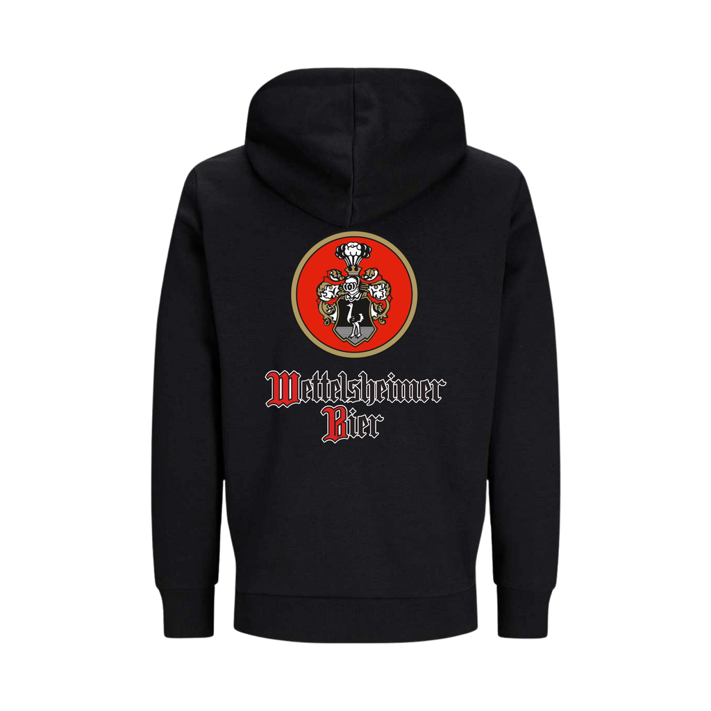 Wettelsheimer Bier – Hoodie mit Logo Schwarz