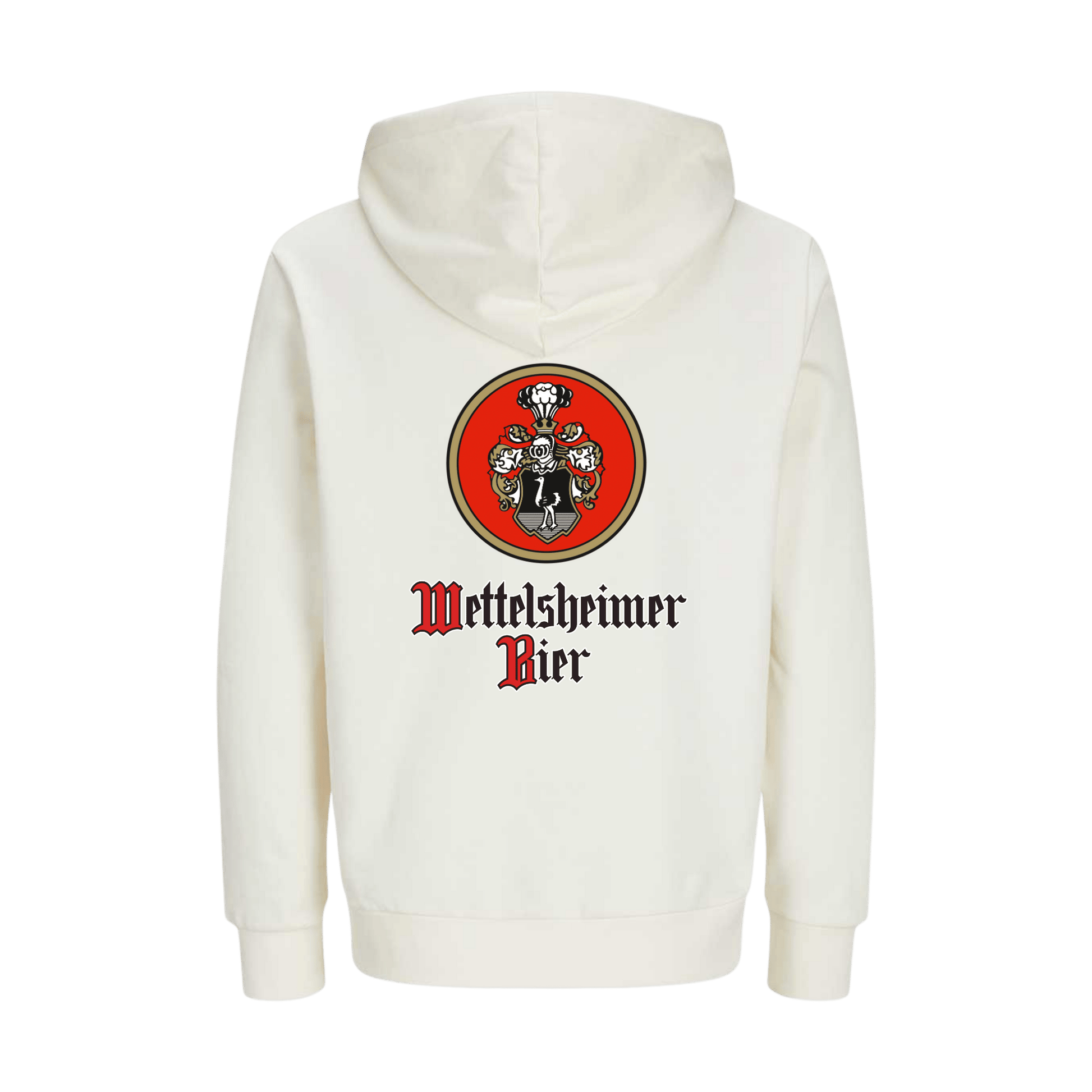 Wettelsheimer Bier – Hoodie mit Logo Beige