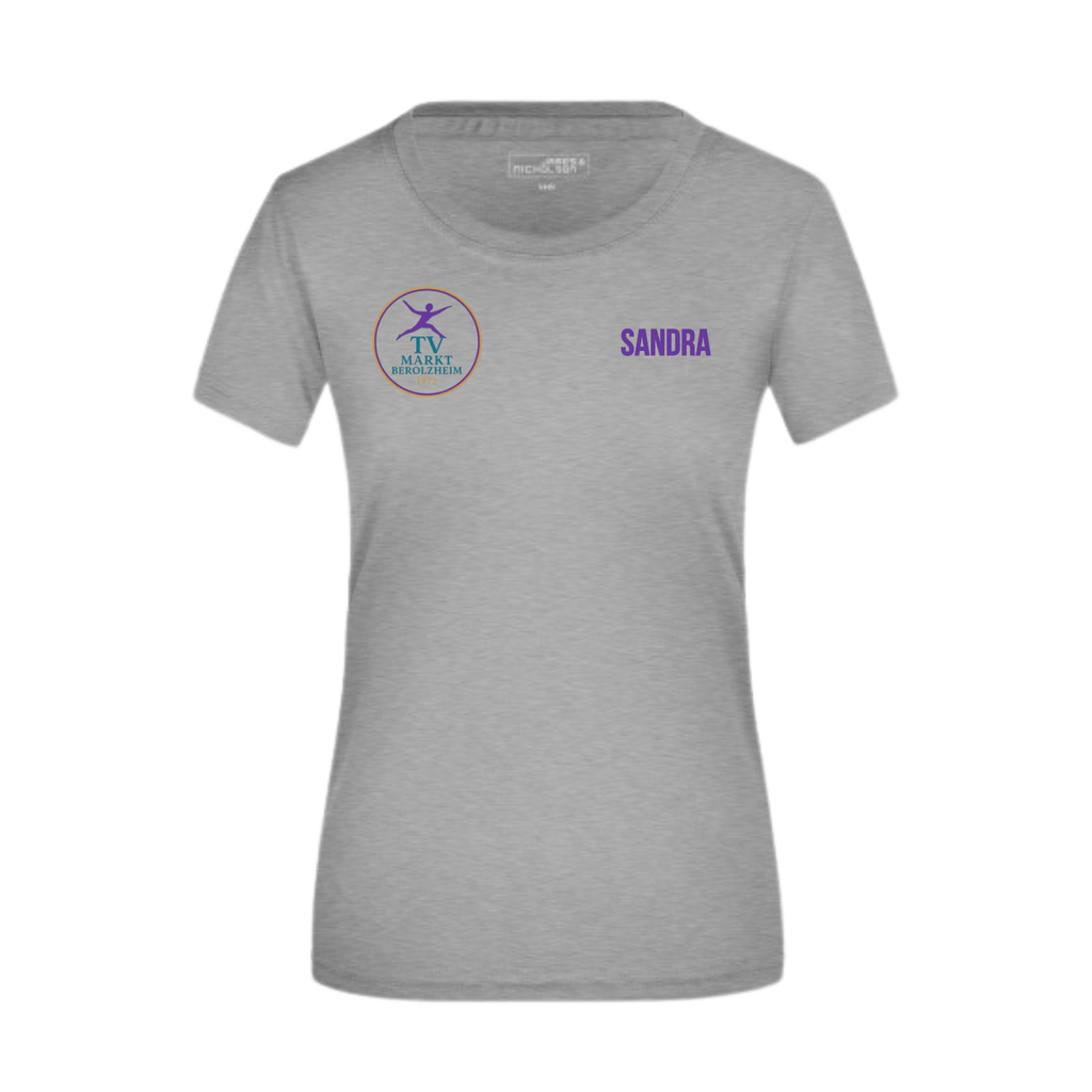 Turnverein Markt Berolzheim – Damen T-Shirt mit Vereinslogo