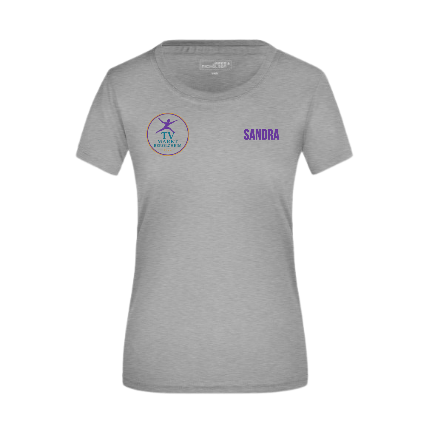 Turnverein Markt Berolzheim – Damen T-Shirt mit Vereinslogo